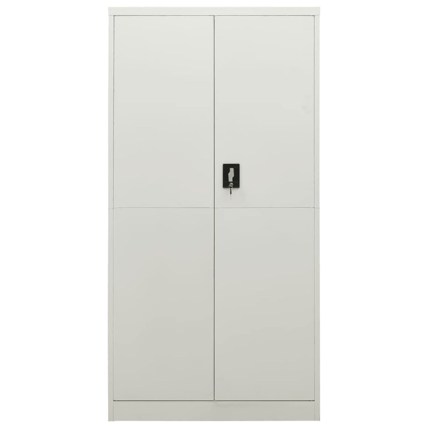 Homgoday Armario con estantes gris claro, 90 x 40 x 180 cm, de acero, armario ropero, estantes para armario, armario interior, muebles de jardín, escobero para baño, decoración de muebles