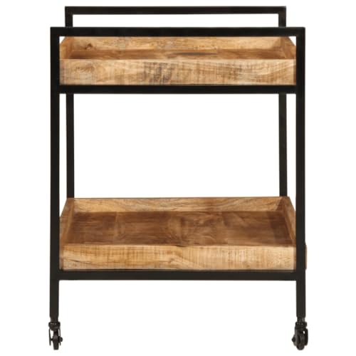 EMYRLXQW Carros de cocina y comedor, 80 x 55 x 70 cm, madera maciza de mango
