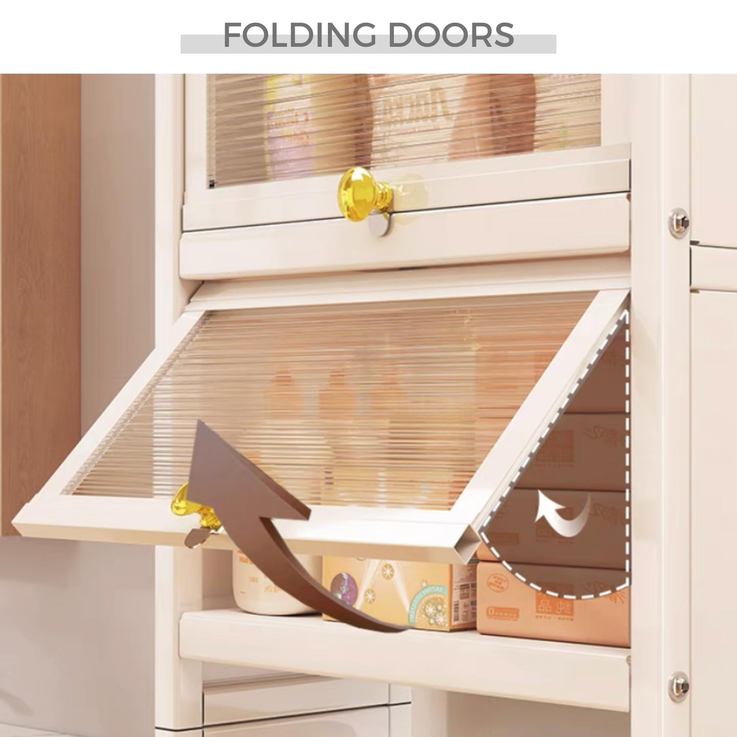 MAGIC SELECT Estantería sobre Inodoro con Puertas Abatibles | Estante de WC Organizador Multiusos | Estantería de Almacenamiento de Baño | Ahorra Espacio con 3 Niveles | Patas Ajustables en Altura.