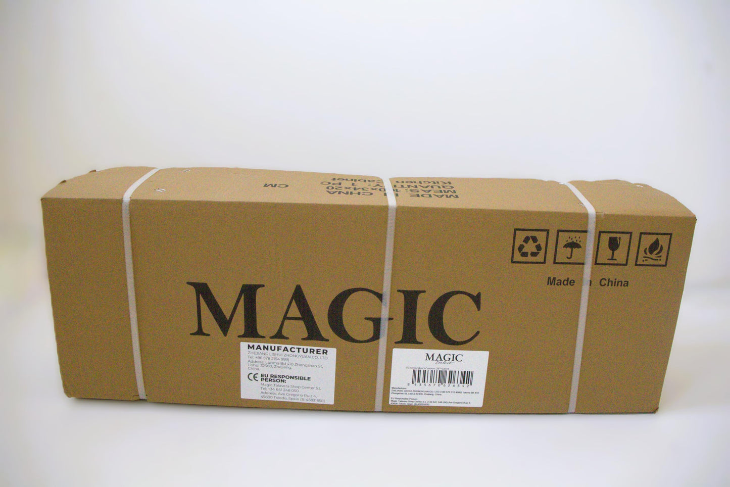 MAGIC SELECT Estantería sobre Inodoro con Puertas Abatibles | Estante de WC Organizador Multiusos | Estantería de Almacenamiento de Baño | Ahorra Espacio con 3 Niveles | Patas Ajustables en Altura.