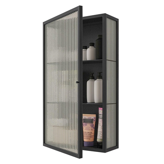 Armario De Pared Compacto con Puertas - Estantería Multiusos para Baño, Cocina, Salón Y Dormitorio - Organizador De Pared Que Ahorra Espacio(BlackA,60 * 35 * 15cm)